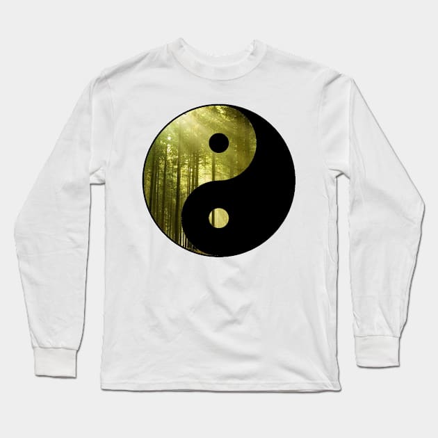 ying yang Long Sleeve T-Shirt by cptpuggles